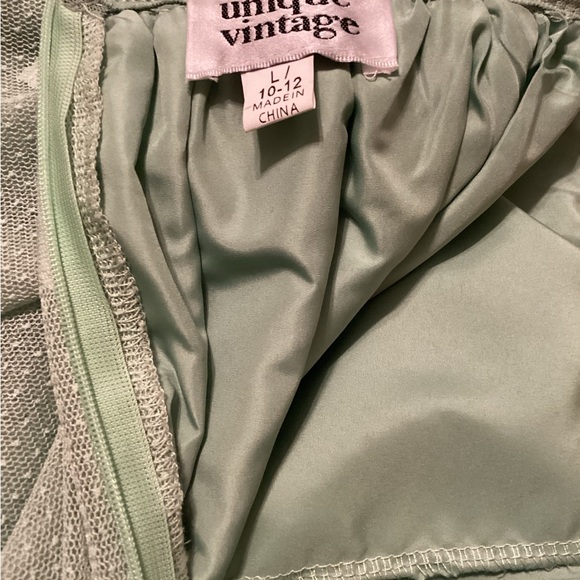 Unique Vintage Mint Skirt - Picture 3 of 5